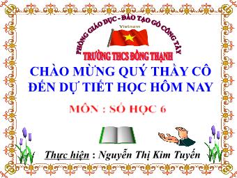 Bài giảng Đại số Lớp 6 - Chương 2 - Bài 8: Quy tắc dấu ngoặc - Nguyễn Thị Kim Tuyến