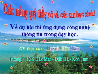 Bài giảng Đại số Lớp 6 - Chương 3 - Bài 12: Phép chia phân số - Huỳnh Hữu Tâm