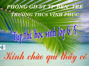 Bài giảng Đại số Lớp 6 - Chương 3 - Bài 12: Phép chia phân số - Trường THCS Vĩnh Phúc