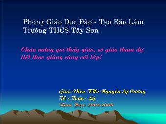 Bài giảng Đại số Lớp 6 - Chương 3 - Bài 7: Phép cộng phân số - Nguyễn Sỹ Cường