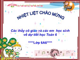 Bài giảng Đại số Lớp 6 - Chương 3 - Bài 9: Phép trừ phân số (Bản đẹp)