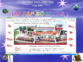 Bài giảng Đại số Lớp 6 - Ôn tập - Trường THCS Hoài Tân