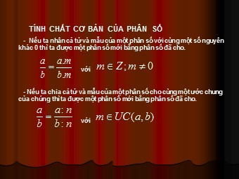 Bài giảng Đại số Lớp 6 - Quy tắc rút gọn phân số