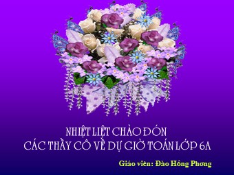 Bài giảng Đại số Lớp 6 - Tiết 35: Luyện tập - Đào Hồng Phương