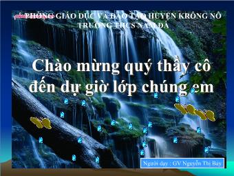 Bài giảng Đại số Lớp 6 - Tiết 37: Ôn tập chương 1 - Nguyễn Thị Bảy