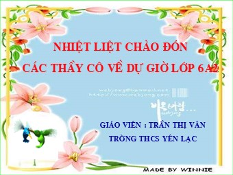 Bài giảng Đại số Lớp 6 - Tiết 74: Luyện tập - Trần Thị Vân