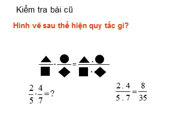 Bài giảng môn Đại số Khối 6 - Chương 3 - Bài 10: Phép nhân phân số (Chuẩn kĩ năng)