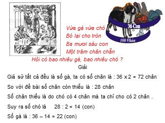 Bài giảng Đại số Khối 8 - Chương 3 - Bài 6: Giải bài toán bằng cách lập phương trình (Bản đẹp)