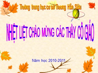 Bài giảng Đại số Lớp 6 - Chương 1 - Bài 10: Tính chất chia hết của một tổng - Trường THCS Trương Hán Siêu