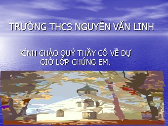 Bài giảng Đại số Lớp 6 - Chương 2 - Bài 1: Làm quen với số nguyên âm - Trường THCS Nguyễn Văn Linh