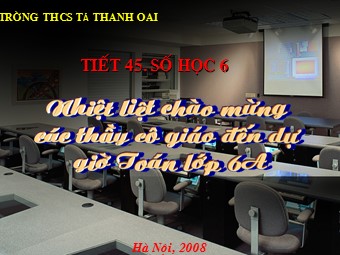 Bài giảng Đại số Lớp 6 - Chương 2 - Bài 5: Cộng hai số nguyên khác dấu - Trường THCS Tả Thanh Oai