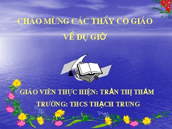 Bài giảng Đại số Lớp 6 - Chương 3 - Bài 10: Phép nhân phân số - Trần Thị Thắm