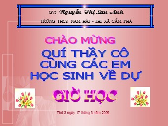 Bài giảng Đại số Lớp 6 - Chương 3 - Bài 11: Tính chất cơ bản của phép nhân phân số - Nguyễn Thị Lan Anh