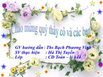 Bài giảng Đại số Lớp 6 - Chương 3 - Bài 12: Phép chia phân số - Hà Thị Tuyền