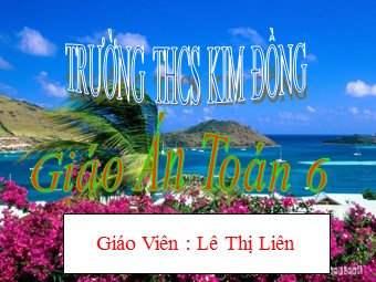 Bài giảng Đại số Lớp 6 - Chương 3 - Bài 4: Rút gọn phân số - Lê Thị Liên