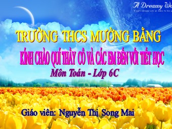 Bài giảng Đại số Lớp 6 - Chương 3 - Bài 4: Rút gọn phân số - Nguyễn Thị Song Mai
