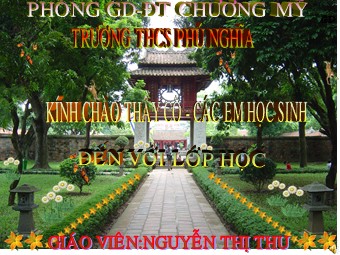 Bài giảng Đại số Lớp 6 - Chương 3 - Bài 9: Phép trừ phân số - Nguyễn Thị Thu