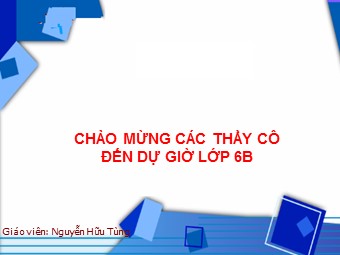 Bài giảng Đại số Lớp 6 - Chương 3 - Bài 9: Phép trừ phân số - Nguyễn Hữu Tùng