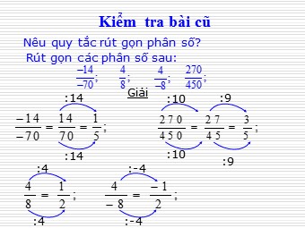 Bài giảng Đại số Lớp 6 - Tiết 73: Luyện tập (Bản đẹp)