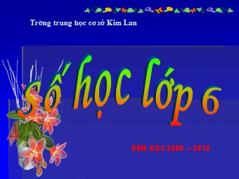 Bài giảng Đại số Lớp 6 - Tiết 96: Luyện tập - Trường THCS Kim Lan