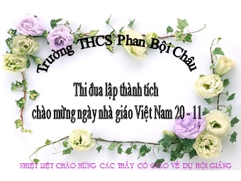 Bài giảng Đại số Lớp 8 - Chương 1 - Bài 11: Chia đa thức cho đơn thức - Trường THCS Phan Bội Châu