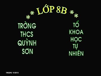 Bài giảng Đại số Lớp 8 - Chương 1 - Bài 11: Chia đa thức cho đơn thức - Trường THCS Quỳnh Sơn