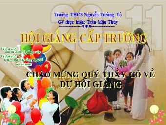 Bài giảng Đại số Lớp 8 - Chương 1 - Bài 12: Chia đa thức một biến đã sắp xếp - Trần Mậu Thủy