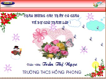 Bài giảng Đại số Lớp 8 - Chương 1 - Bài 12: Chia đa thức một biến đã sắp xếp - Trần Thị Ngọc