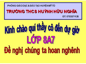 Bài giảng Đại số Lớp 8 - Chương 1 - Bài 8: Phân tích đa thức thành nhân tử bằng phương pháp nhóm hạng tử - Huỳnh Anh Ngôn