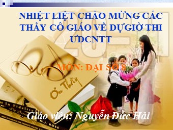 Bài giảng Đại số Lớp 8 - Chương 2 - Bài 1: Phân thức đại số - Nguyễn Đức Hải