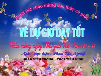 Bài giảng Đại số Lớp 8 - Chương 2 - Bài 1: Phân thức đại số - Phạm Văn Nghiệp (Bản hay)