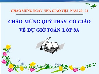 Bài giảng Đại số Lớp 8 - Chương 2 - Bài 4: Quy đồng mẫu thức nhiều phân thức (Bản mới)