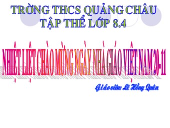 Bài giảng Đại số Lớp 8 - Chương 2 - Bài 5: Phép cộng các phân thức đại số - Lê Hồng Quân