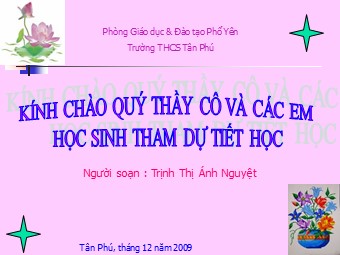 Bài giảng Đại số Lớp 8 - Chương 2 - Bài 6: Phép trừ phân thức đại số - Trịnh Thị Ánh Nguyệt