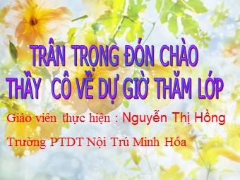 Bài giảng Đại số Lớp 8 - Chương 2 - Bài 6: Phép trừ phân thức đại số - Nguyễn Thị Hồng