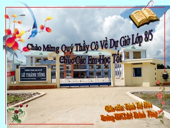 Bài giảng Đại số Lớp 8 - Chương 2 - Bài 9: Biến đổi các biểu thức hữu tỉ giá trị của phân thức - Trịnh Thị Hòa