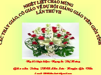 Bài giảng Đại số Lớp 8 - Chương 2 - Bài 9: Biến đổi các biểu thức hữu tỉ giá trị của phân thức - Nguyễn Thị Hương