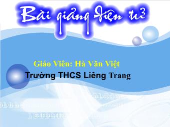 Bài giảng Đại số Lớp 8 - Chương 3 - Bài 3: Phương trình đưa được về dạng ax+b=0 - Hà Văn Việt