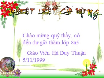 Bài giảng Đại số Lớp 8 - Chương 3 - Bài 4: Phương trình tích - Hà Duy Thuận