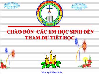 Bài giảng Đại số Lớp 8 - Chương 3 - Bài 5: Phương trình chứa ẩn ở mẫu - Văn Ngãi