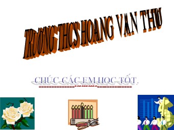 Bài giảng Đại số Lớp 8 - Chương 3 - Bài 6: Giải bài toán bằng cách lập phương trình - Trường THCS Hoàng Văn Thụ