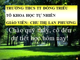 Bài giảng Đại số Lớp 8 - Chương 3 - Bài 7, Phần 2: Giải bài toán bằng cách lập phương trình - Chu Thị Lan Phương