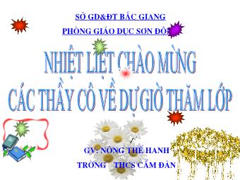 Bài giảng Đại số Lớp 8 - Chương 4 - Bài 2: Liên hệ giữa thứ tự và phép nhân - Trường THCS Cẩm Đàn