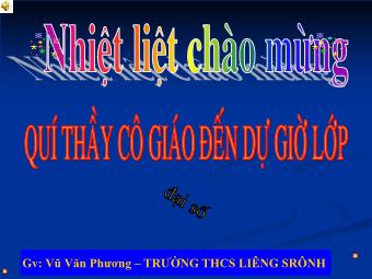 Bài giảng Đại số Lớp 8 - Chương 4 - Bài 2: Liên hệ giữa thứ tự và phép nhân - Vũ Văn Phương