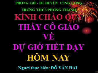 Bài giảng Đại số Lớp 8 - Chương 4 - Bài 3: Bất phương trình một ẩn - Đỗ Văn Hai