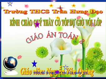 Bài giảng Đại số Lớp 8 - Chương 4 - Bài 4: Bất phương trình bậc nhất một ẩn - Trường THCS Trần Hưng Đạo