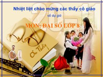 Bài giảng Đại số Lớp 8 - Luyện tập rút gọn phân thức (Bản hay)