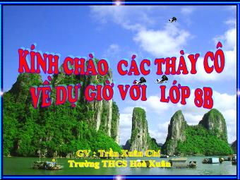 Bài giảng Đại số Lớp 8 - Luyện tập - Trần Xuân Chí