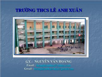 Bài giảng Đại số Lớp 8 - Ôn tập chương 3 - Trường THCS Lê Anh Xuân