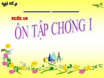 Bài giảng Đại số Lớp 8 - Tiết 19: Ôn tập chương 1